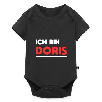 Doris Name Spruch für stolze Doris - Baby Premium Kurzarmbody - Schwarz - Vorne