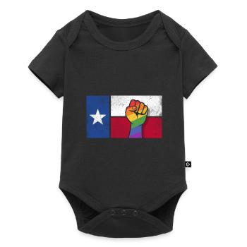 Texas Pride fist design for proud LGBT+ Texans - Baby Premium short-sleeve bodysuit - black - Front