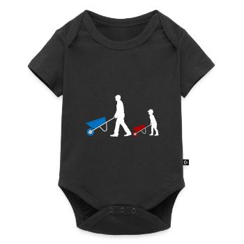 Father & Son Like The Dad So The Son Partner Look - Baby Premium short-sleeve bodysuit - black - Front