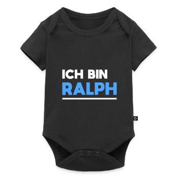 Ralph Name Spruch für stolze Ralphs - Baby Premium Kurzarmbody - Schwarz - Vorne