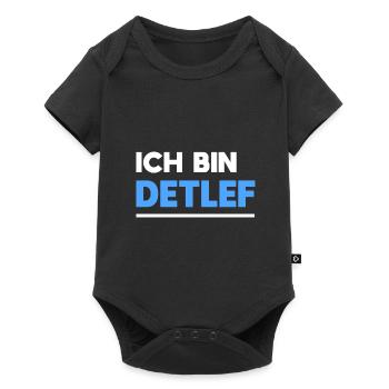 Detlef Name Spruch für stolze Detlefs - Baby Premium Kurzarmbody - Schwarz - Vorne
