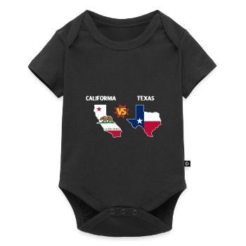 Anti-Kalifornien-Texas-Design für stolze Texaner - Baby Premium Kurzarmbody - Schwarz - Vorne