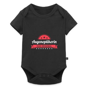 Augenoptikerin Design für stolze Profis - Baby Premium Kurzarmbody - Schwarz - Vorne