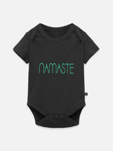 Namaste - Baby Premium Kurzarmbody - Schwarz