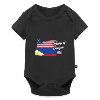 Filipinos of Oregon Design für stolze Fil-Ams - Baby Premium Kurzarmbody - Schwarz - Vorne