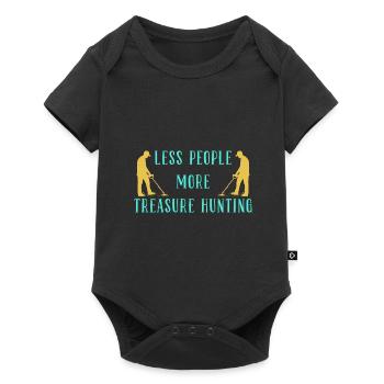 Treasure Hunter Treasure Hunt Metal Detector - Baby Premium short-sleeve bodysuit - black - Front