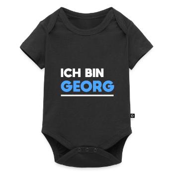 Georg Name Spruch für stolze Georgs - Baby Premium Kurzarmbody - Schwarz - Vorne