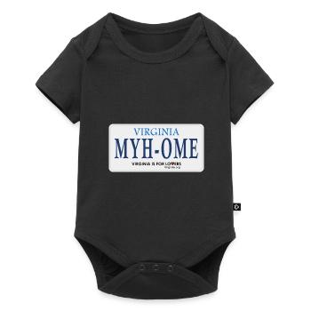 My Home Virginia Kartendesign für stolze Virginier - Baby Premium Kurzarmbody - Schwarz - Vorne
