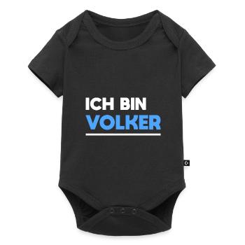 Volker Name Spruch für stolze Volker - Baby Premium Kurzarmbody - Schwarz - Vorne