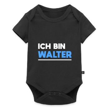 Walter Name Spruch für stolze Walter - Baby Premium Kurzarmbody - Schwarz - Vorne