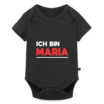 Maria Name Spruch für stolze Marias - Baby Premium Kurzarmbody - Schwarz - Vorne