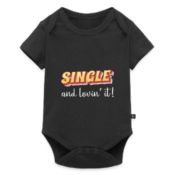 Single and loving it - Baby Premium short-sleeve bodysuit - black - Front
