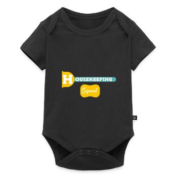 Femme de ménage Ménage - Body à manches courtes Premium Bébé - noir - Devant