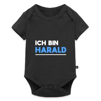 Harald Name Spruch für stolze Haralds - Baby Premium Kurzarmbody - Schwarz - Vorne