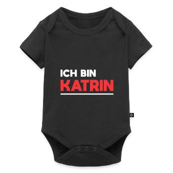 Katrin Name Spruch für stolze Katrins - Baby Premium Kurzarmbody - Schwarz - Vorne