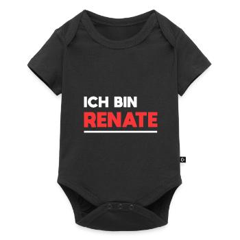 Renate Name Spruch für stolze Renates - Baby Premium Kurzarmbody - Schwarz - Vorne