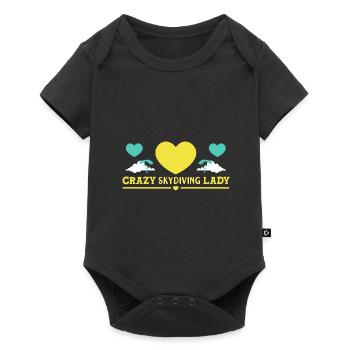 Parachute Skydiving Parachutists - Baby Premium short-sleeve bodysuit - black - Front