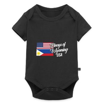 Philippins par Wyoming Design pour Proud Fil-Ams - Body à manches courtes Premium Bébé - noir - Devant