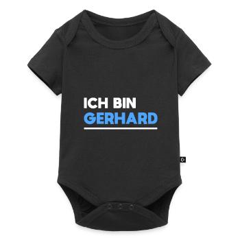 Gerhard Name Spruch für stolze Gerhards - Baby Premium Kurzarmbody - Schwarz - Vorne