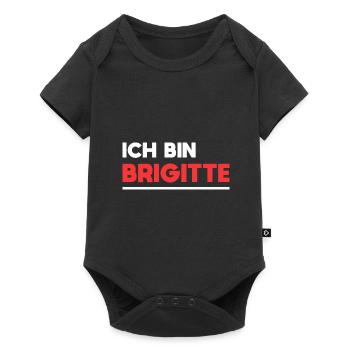 Brigitte Name Spruch für stolze Brigittes - Baby Premium Kurzarmbody - Schwarz - Vorne