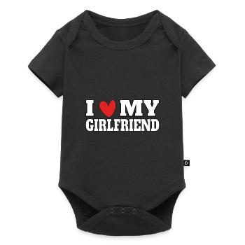 J’aime ma copine - Body à manches courtes Premium Bébé - noir - Devant