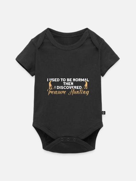 Schatzsucher Schatzsuche Metaldetektor - Baby Premium Kurzarmbody - Schwarz