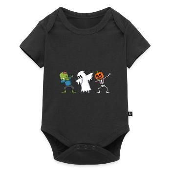 Ghost Hour Zombie Ghost Skeleton Halloween - Baby Premium short-sleeve bodysuit - black - Front