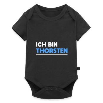 Thorsten Name Spruch für stolze Thorstens - Baby Premium Kurzarmbody - Schwarz - Vorne
