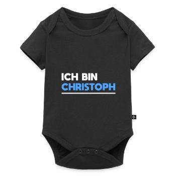 Christoph Name Spruch für stolze Christophs - Baby Premium Kurzarmbody - Schwarz - Vorne