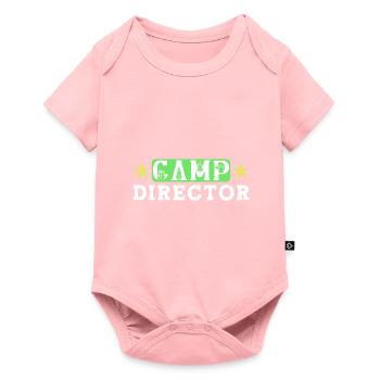 Zeltlager Leiter Sommercamp - Baby Premium Kurzarmbody - Rosa - Vorne