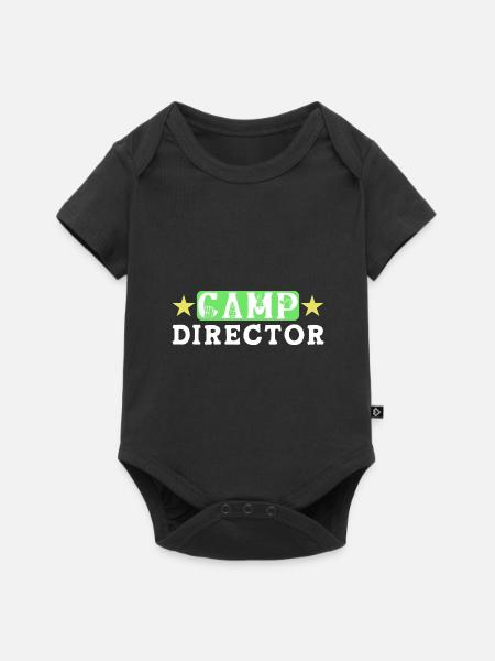 Zeltlager Leiter Sommercamp - Baby Premium Kurzarmbody - Schwarz