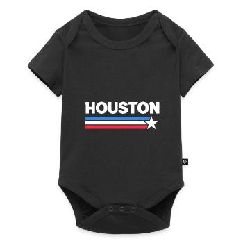 Conception du drapeau de Houston pour les fiers résidents de Houston - Body à manches courtes Premium Bébé - noir - Devant