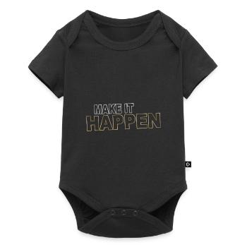 Réalisez vos objectifs - Body à manches courtes Premium Bébé - noir - Devant