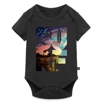 Surf Surfers Surf Surf - Body à manches courtes Premium Bébé - noir - Devant