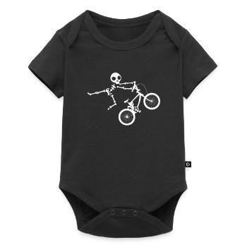 Skeleton BMX design for Men and Boys - Baby Premium short-sleeve bodysuit - black - Front