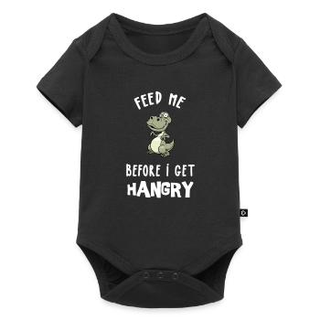Hangry design for Women, Men & Kids - Baby Premium short-sleeve bodysuit - black - Front