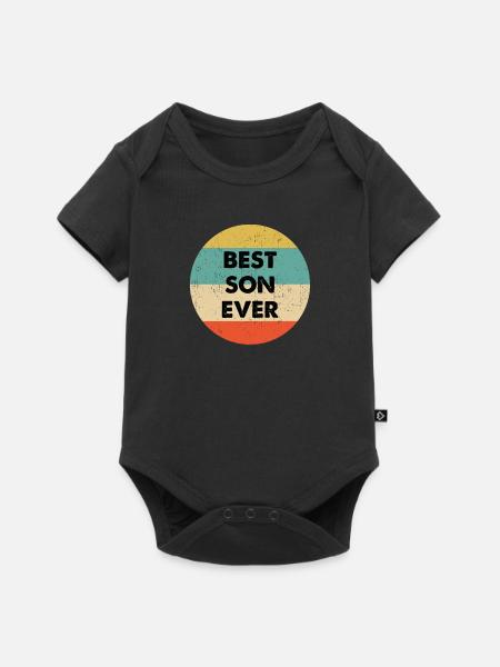 Bestes Son Ever Design - Baby Premium Kurzarmbody - Schwarz