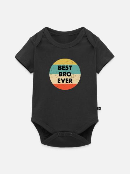 Bestes Bro Ever Design - Baby Premium Kurzarmbody - Schwarz