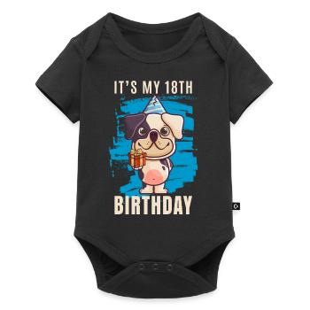 18th birthday - Baby Premium short-sleeve bodysuit - black - Front