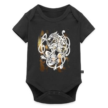 FENRIR Wolf - Odin - Vintage - usedlook - Body à manches courtes Premium Bébé - noir - Devant