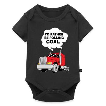 Go Coal Rolling Design for Diesel Drivers - Baby Premium short-sleeve bodysuit - black - Front
