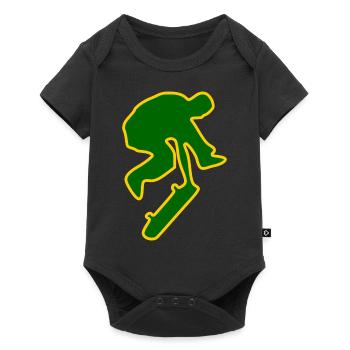 Skateboard Skater Skateboarder Skate - Baby Premium short-sleeve bodysuit - black - Front