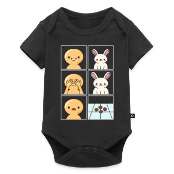 Rabbit Poop Design for Rabbit Keepers - Baby Premium short-sleeve bodysuit - black - Front