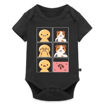 Guinea Pig Poop Design for Guinea Pig Fan - Baby Premium short-sleeve bodysuit - black - Front