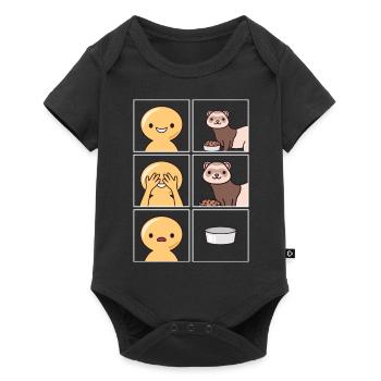 Ferrets Eat Fast Design for Ferret Fan - Baby Premium short-sleeve bodysuit - black - Front