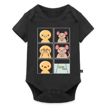 Rat Pee Design pour Rat Holder - Body à manches courtes Premium Bébé - noir - Devant