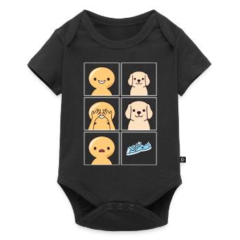 Dog Destroying Shows Design for Dog Owners - Baby Premium short-sleeve bodysuit - black - Front
