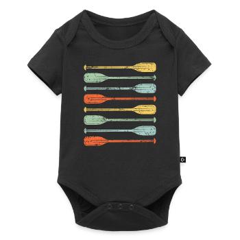 Retro Vintage Rafting | Adventure Rafting - Baby Premium short-sleeve bodysuit - black - Front