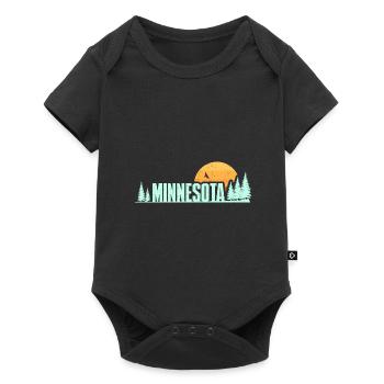 Wildes Minnesota Design für stolze Minnesotaner - Baby Premium Kurzarmbody - Schwarz - Vorne