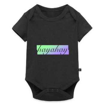 Hayahay Expression Design für stolze Pinoys - Baby Premium Kurzarmbody - Schwarz - Vorne
